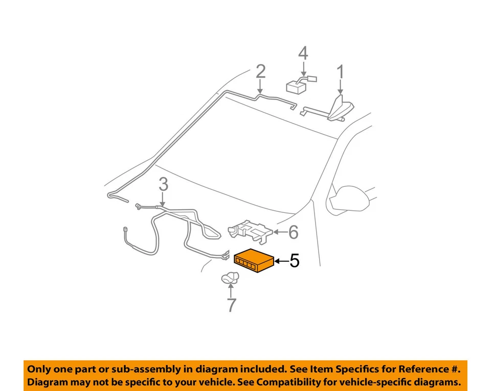 15106838 Nuevo 07 08 09 10 GM Chevrolet Onstar Módulo de Control de Comunicación OEM Foto 2 de 3