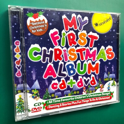 MY FIRST CHRISTMAS ALBUM Children's Learning Holiday Sing-Along Activity CD +DVD