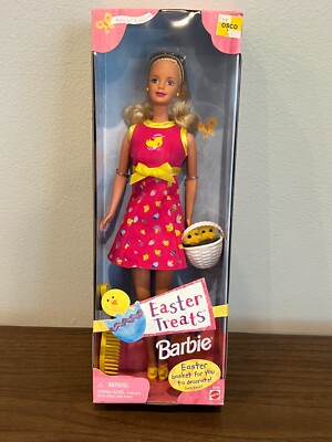 NEW VINTAGE MATTEL BARBIE DOLL SPECIAL EDITION EASTER TREATS 23786 1999 RARE