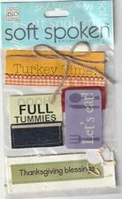 MAMBI Soft Spoken 3D stickers THANKSGIVING BLESSINGS Theme 90537 Fast FREE Ship!