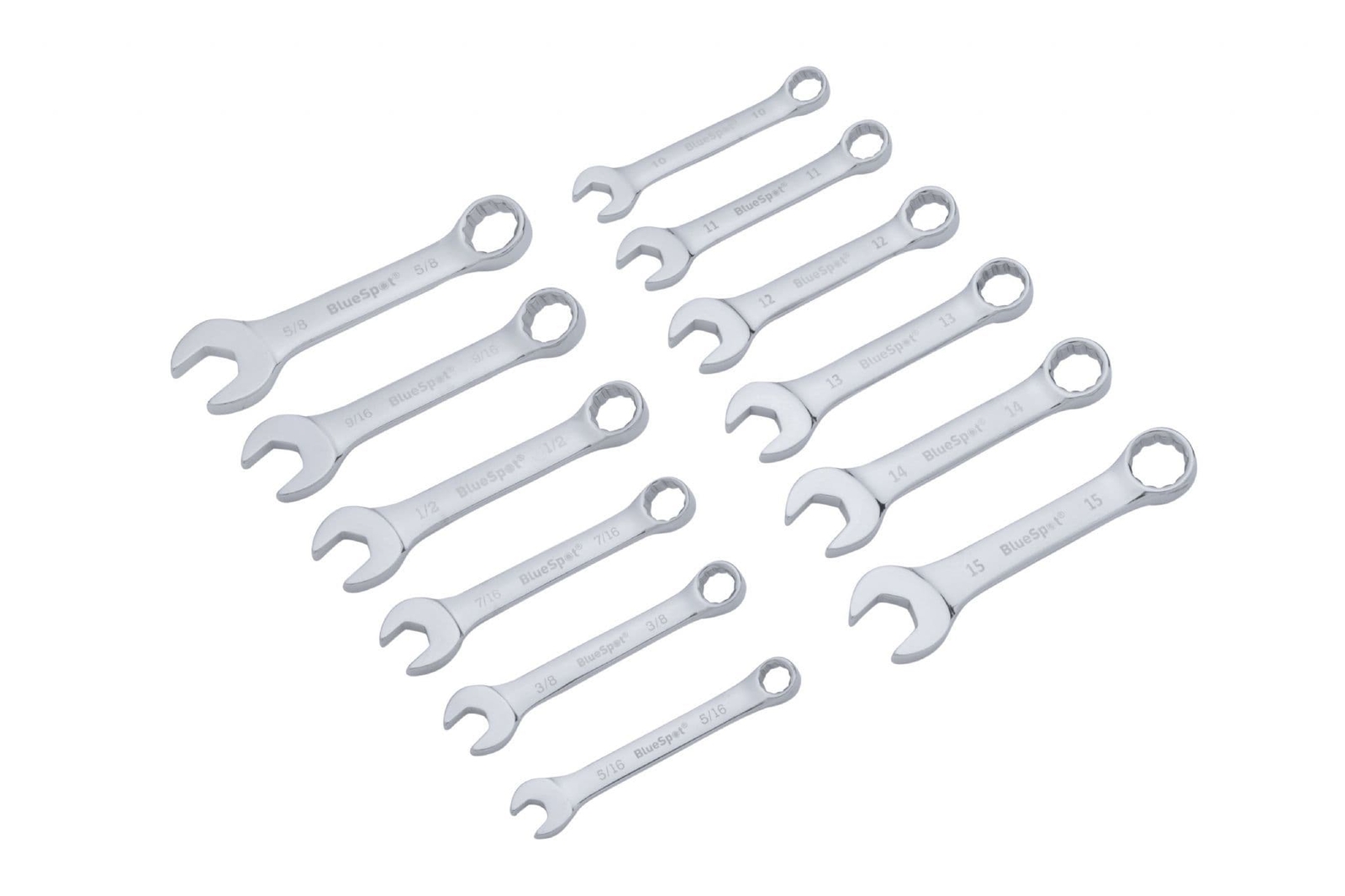 Blue Spot 04112 Assorted Metric-Imperial Spanner Set 32 Piece