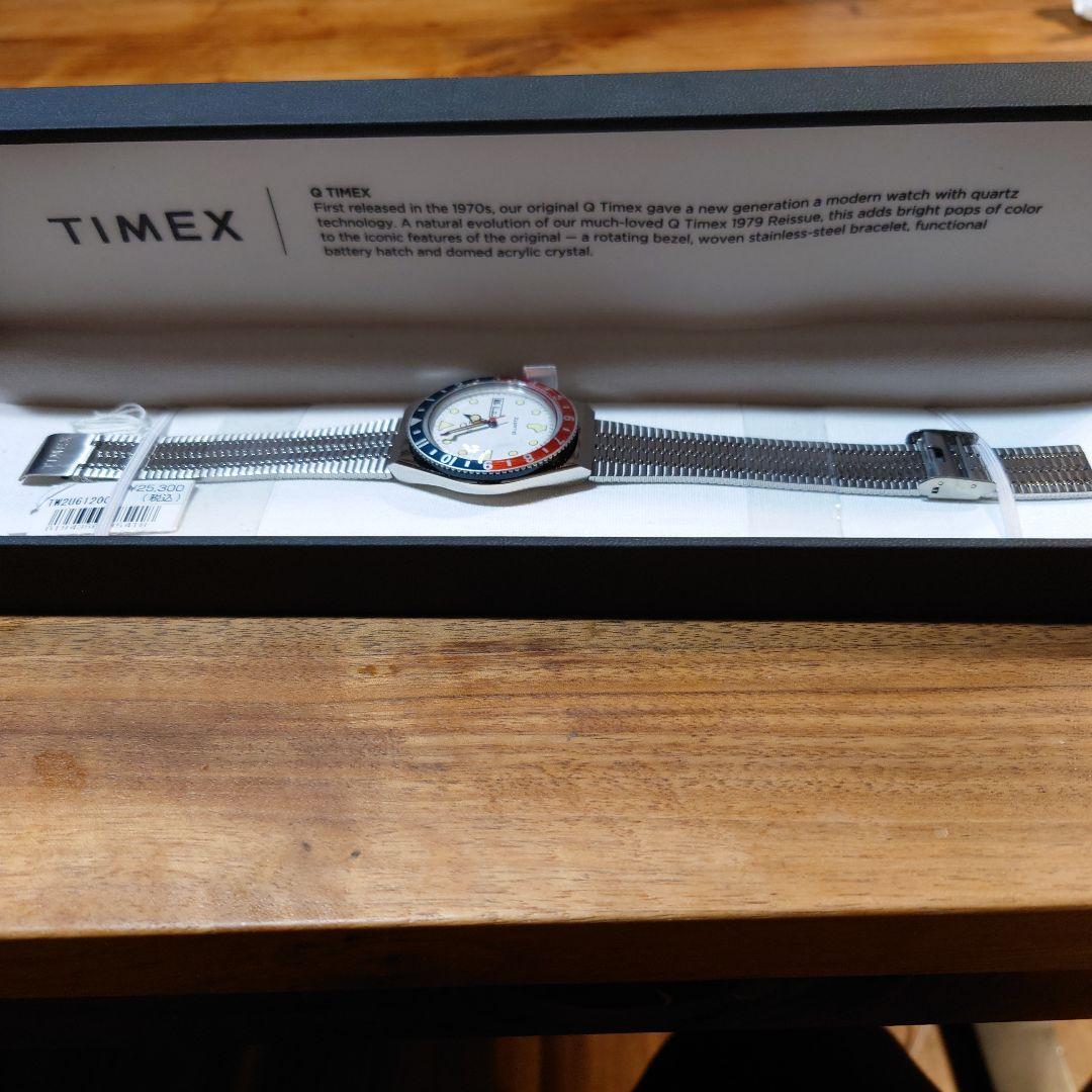 【おまけ付き】Q TIMEX タイメックスQ tw2u61200 ホワイト TIMEX タイメックス Q タイメックスキュー腕時計 メンズ 2色