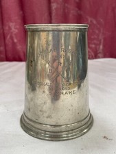 VINTAGE ZINNKRUG J&Auml;HRLICHE REGATTA 1934 MCDONALD SENIOR FOURS RS DRAKE