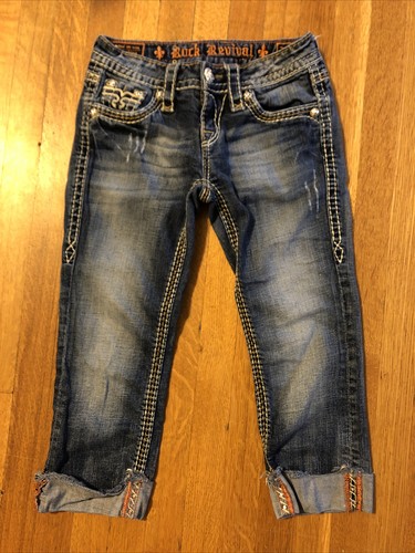 Rock Revival Kai Capri Jeans Buckle 