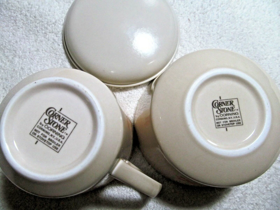 康宁角石 GLENORA 图案 8 盎司奶油和糖碗带盖花卉 — 第 4/4 张图片