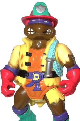 Teenage Mutant Ninja Turtles DONATELLO Firefighter 1991 hose em down don vintage