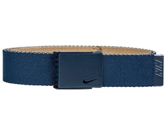 Nike Tech Essentials Single Web Golf Belt Reversible Blue 