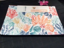 SARA BERRENSON Placemats 6PC Set In/Outdoor Sea Life 13 x 19 Fade resist