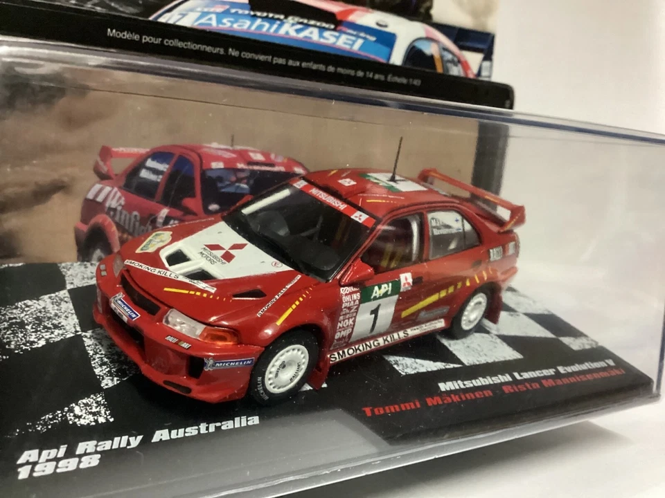 IXO MITSUBISHI LANCER EVOLUTION RALLY AUSTRALIA 1998 MAKINEN 1/43 + Booklet - Immagine 3 di 4