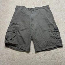 Wrangler Cargo Shorts Mens 42 Gray Casual Travel