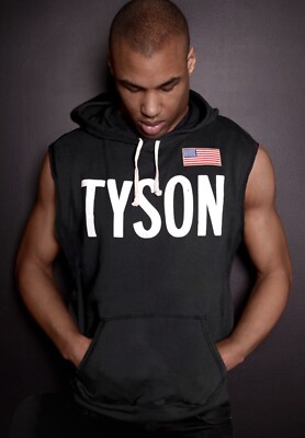 Roots Of Fight Mike Tyson 86 Boxing Sleeveless Tank Hoodie Black/Charcoal Herren L