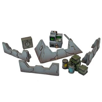 WWG Industry of War Defensive Deckung Kit - 28mm Tabletop Spiele Gelände