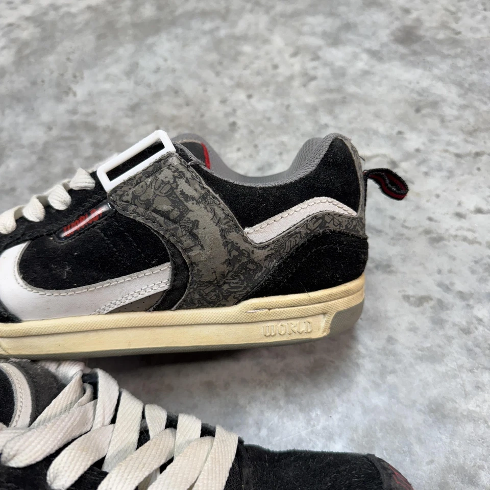 Zapatos World Industries Militia para hombre talla 9,5 gráfico de skateboarding OG Foto 4 de 4