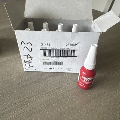 (8) Loctite 277 10 mL Red High Strength Threadlocker 231089 Use By 12/26