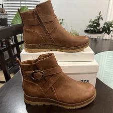 Eurosoft by Sofft Women's Laelia Ankle Boot    Brown/Whiskey/Cognac Size 8