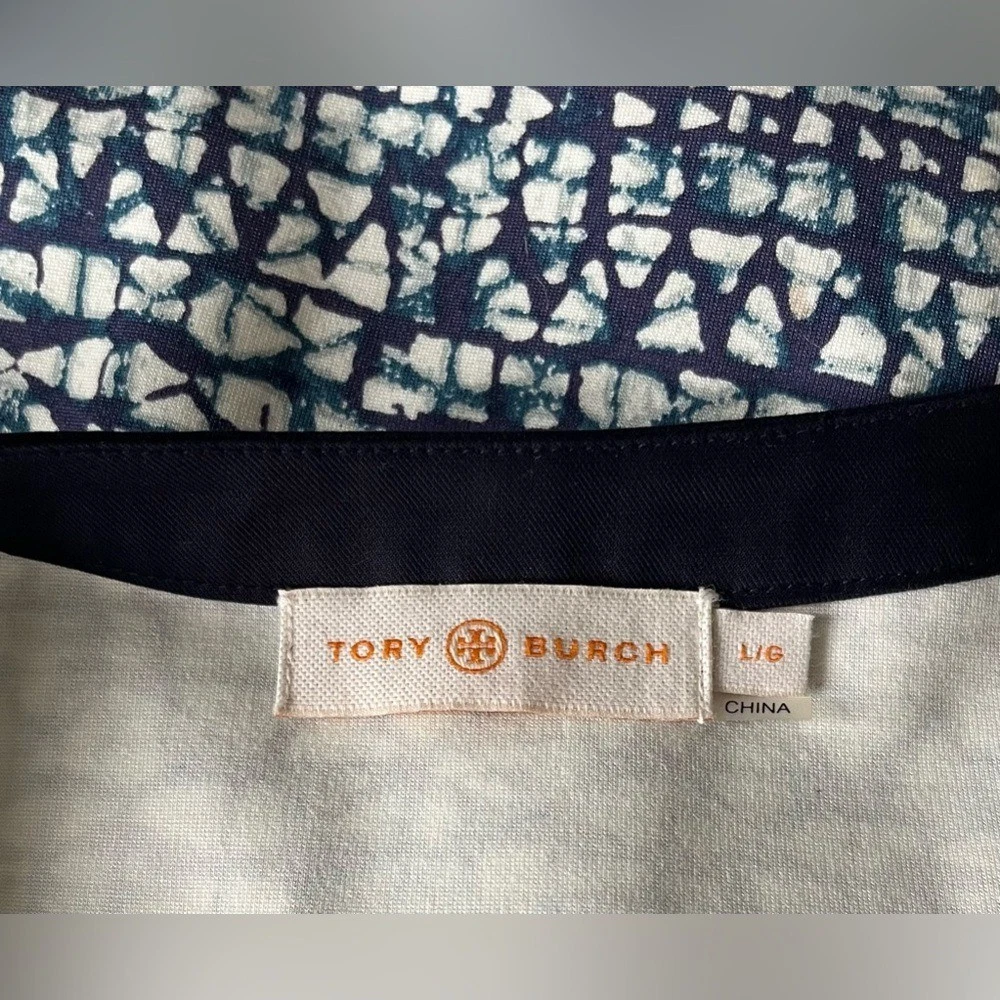 Abito donna TORY BURCH geometrico a ponte con zip davanti taglia large