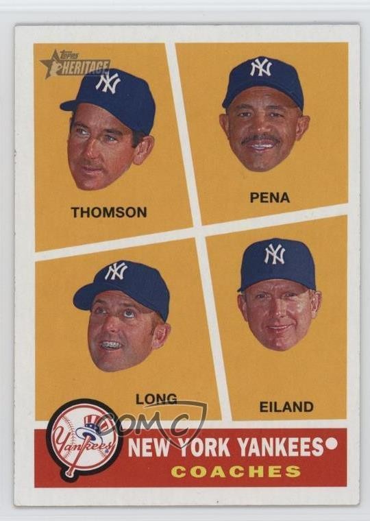 2009 Heritage SP Rob Thomson Tony Pena Kevin Long Dave Eiland Rookie RC 05k6
