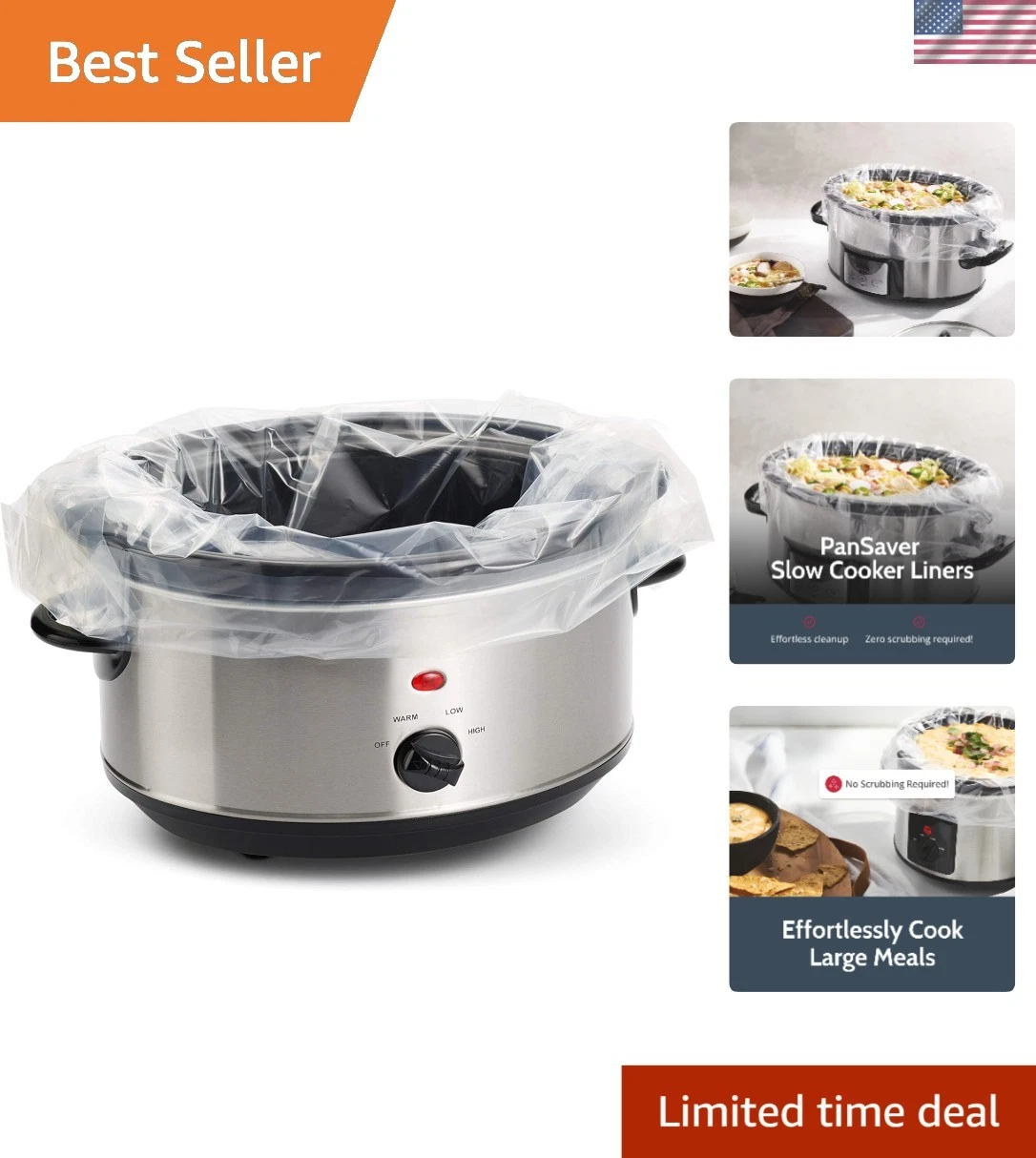 25 BPA-Free EZ Clean Slow Cooker Liners - Perfect Fit for 9x13 Casserole Dishes