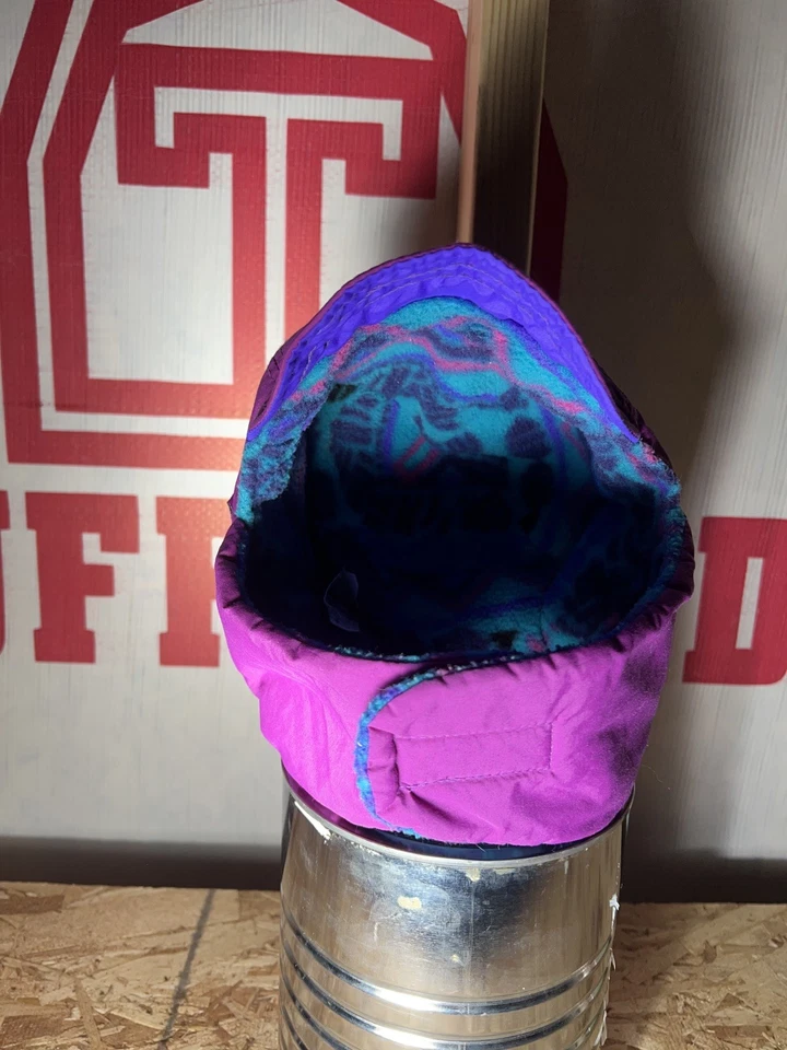 Vintage Columbia Fleece Hat Cap Aztec USA Fish Hike Ski Winter Baseball Hat - Image 4 of 4