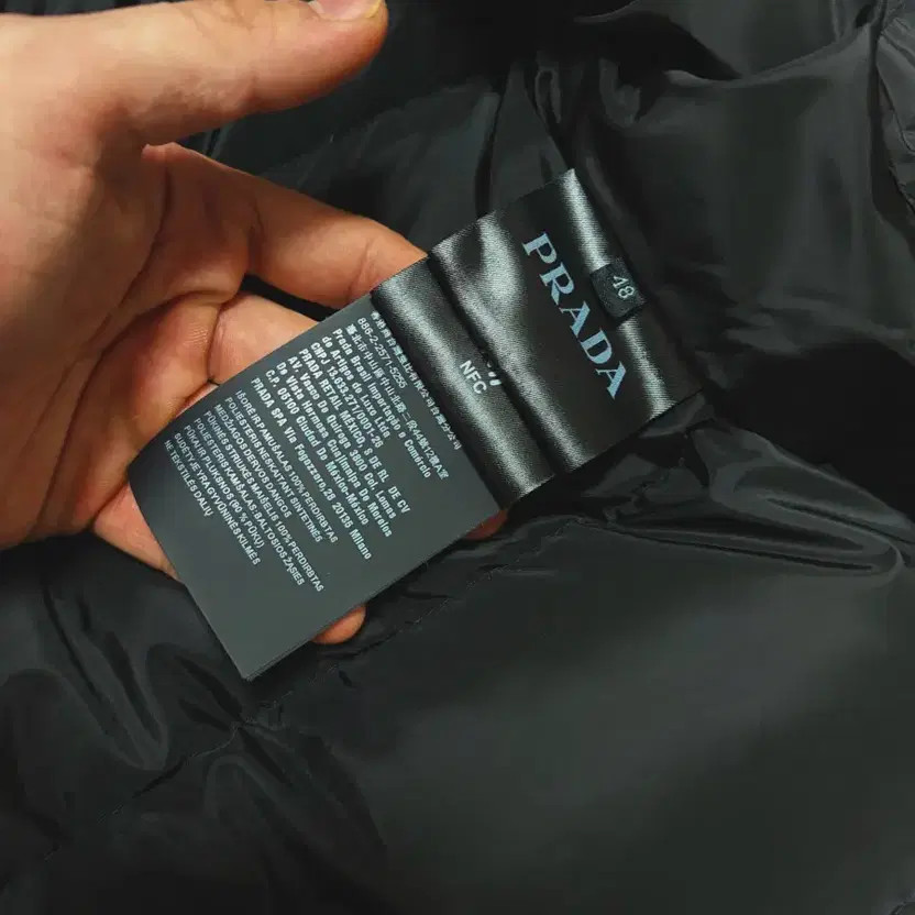 Prada Padded Jacket, Size 48, Black thumbnail 5