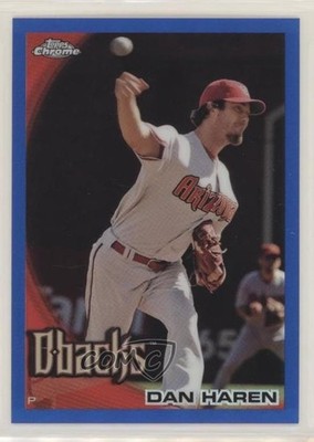 2010 Topps Chrome Blue Refractor 99/199 Dan Haren #129 0b48