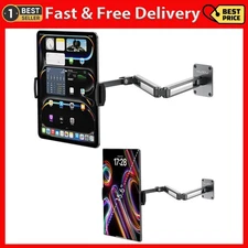 Aluminum Alloy Tablet Wall Mount Holder for Ipad, Foldable Portable Monitor Stan