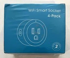 Smart Socket WiFi 4 Pack White YX-WS01 Compatible Alexa/Google/ESICOO/Android