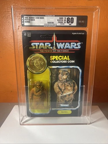 Romba Ewok Star Wars 1985 POTF 92 Back Vintage Kenner AFA GRADED 80