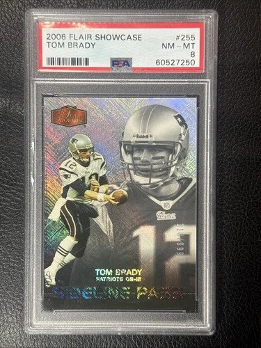 2006 Flair Showcase Tom Brady 113/999 Psa 8