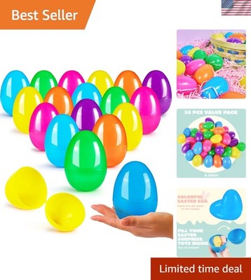 Quality 18 PCS 3.15-Inch Colorful Fillable Easter Eggs for Creative Fun
