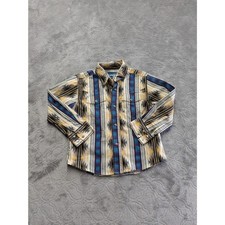 Wrangler Western Shirt Youth XS Aztec Snap Front Long Sleeve Cowboy Rodeo