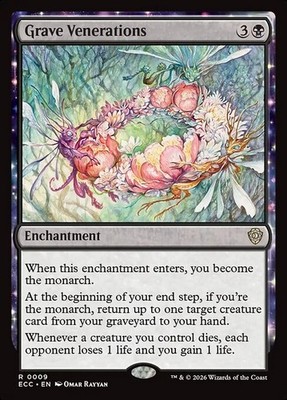*MtG: GRAVE VENERATIONS - Commander Lorwyn Eclipsed Rare - magicman-europe*