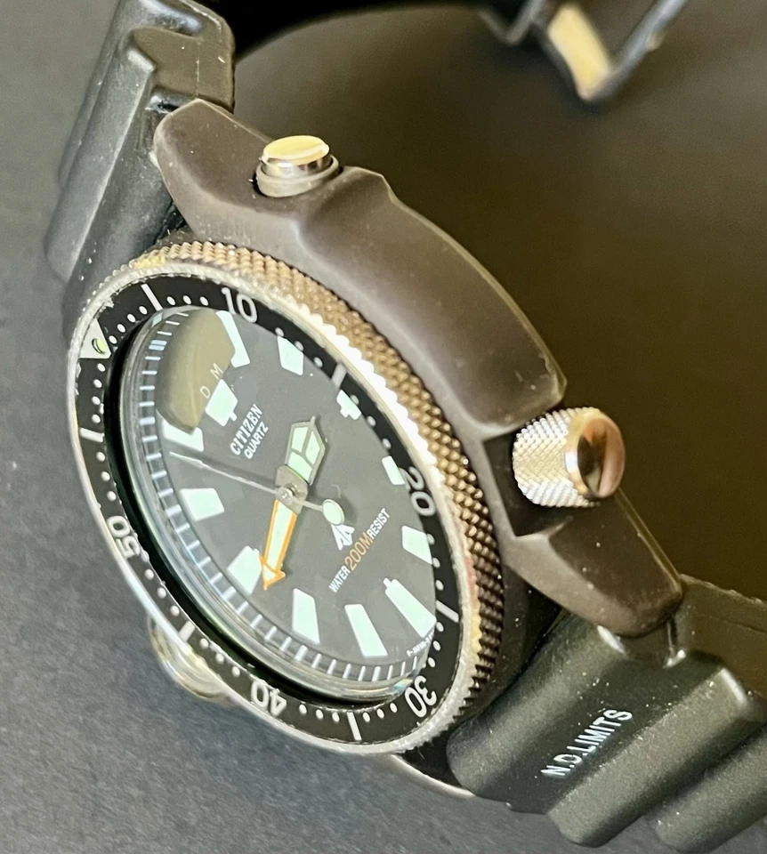 Citizen Promaster Aqualand C020 “Gun Metal”Modded Vintage 1/1986 All Working - Immagine 4 di 4