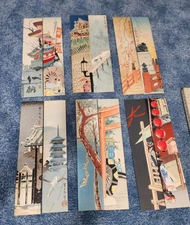 Scenes of Japan Tomikochiro Tokuriki Famous Artist wood block watercolor prints