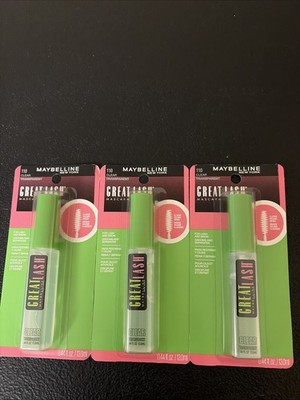 LOT OF 4 MAYBELLINE GREAT LASH MASCARA 110 CLEAR 0.44oz EACH NIP