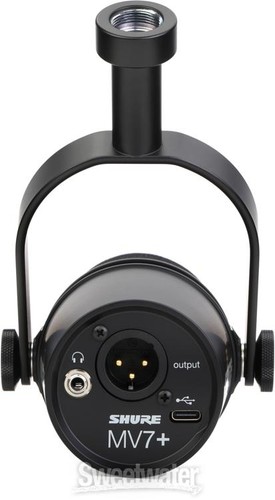 Shure MV7+ Hybrid Podcast Microphone - Black - Picture 5 of 6