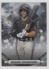 2023 Bowman Sterling Prospects Refractor 198/199 Reggie Crawford #BSP-64 0nr3