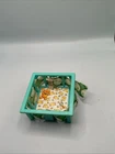 Vtg Fisher Price Little People BLUE PLAY PEN Playpen BABY BED CRIB NURSERY