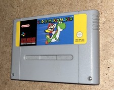 SUPER MARIO WORLD SNES SUPER NINTENDO GAME CARTRIDGE SUPER MARIO BROS BROTHERS 