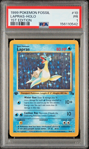 Lapras (1st Edition) graded PSA 1 for sale on eBay