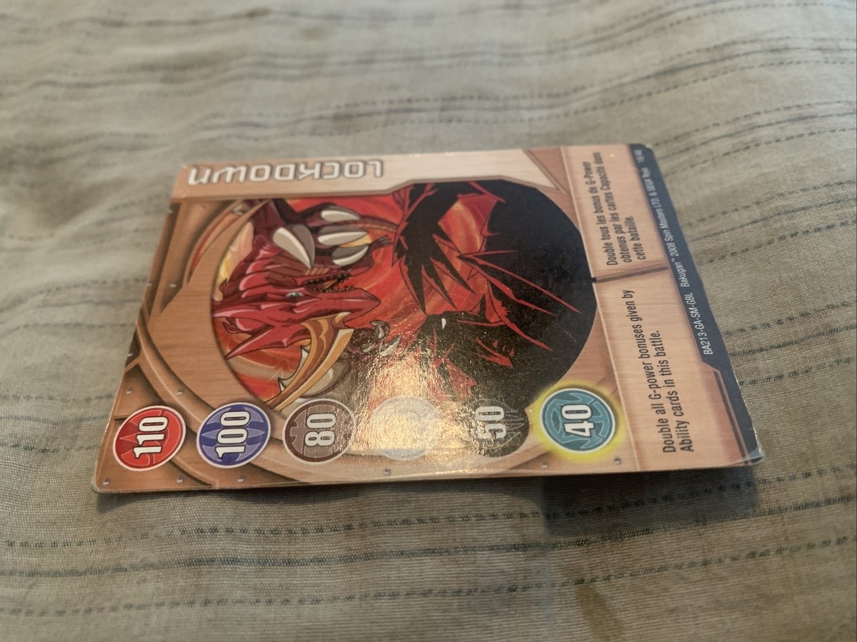 Bakugan Battle Brawlers Lockdown Metal Magnetic Gate Card - BA213