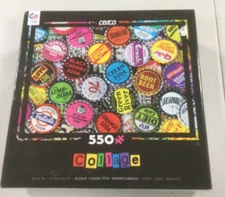 Ceaco Puzzle Collage Of Soda Caps 550 Pieces 2016  Complete
