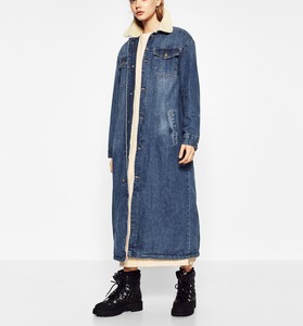 zara long jean jacket