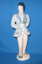 VTG Kay Finch California Pottery Figurine Man Courting Rare NO HAT Dark Hair