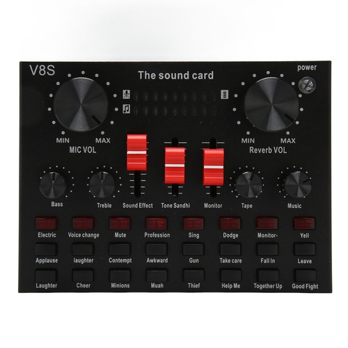 Scheda Audio Live BT Scheda Mixer Audio Con 8 Modalità Cambia Voce Con 16 Ef - Photo 12/12