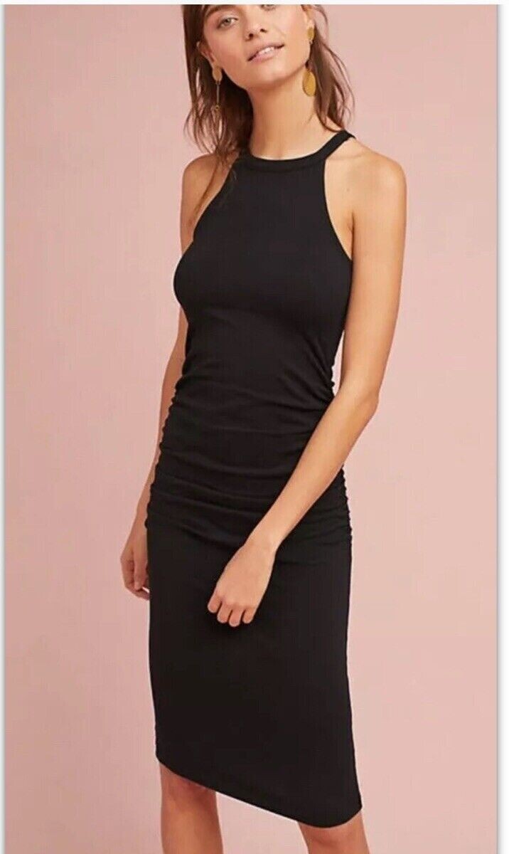 michael stars halter midi dress Michael Stars Giselle Rib Mock Neck Midi Dress In Plum