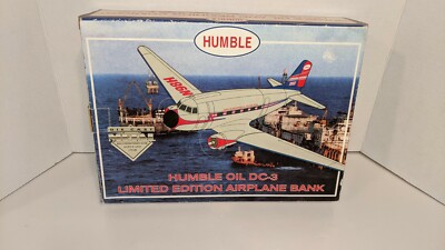 Humble Oil DC-3 Limited Edition Commemorative Airplane Bank 1 of 5000