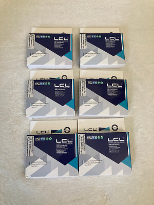  Lot of 6 Printer Ink Cartridges LCL-11 C4836A Cyan, C4838A Yellow, C4837A Magen