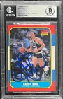 LARRY BIRD SIGNED 1986 FLEER CELTICS CARD #9 BECKETT GEM MINT AUTHTICATED 957