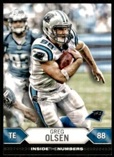 2012 Bowman Inside the Numbers Greg Olsen Carolina Panthers #ITN-GO